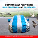 Maruti Baleno Car Cover protecting car paint from bird droppings and scratches in outdoor parking