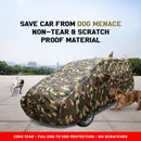 Camouflage Maruti Baleno Car Cover protecting car from scratches and dog menace with non-tear material