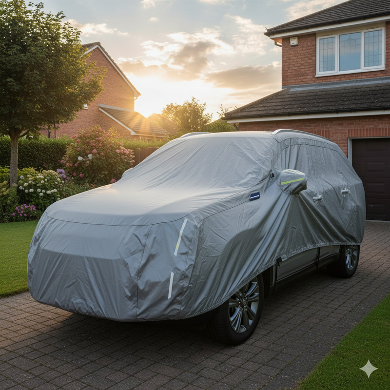 Maruti Grand Vitara Car Cover Protecting Vehicle from Weather in Pollution Season