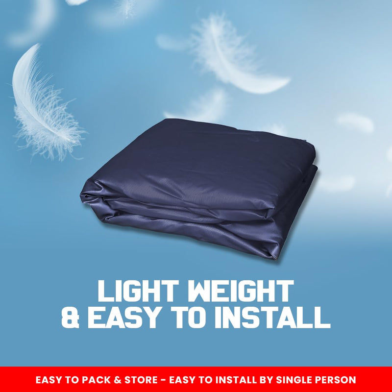 Autofact Zen Estilo Car Cover - EasyShield - Car Body Cover for Maruti Zen Estilo - With Mirror Pockets, Triple Stitched, Bottom Fully Elastic, Adjustable Belt and Buckle (Navy 190T)