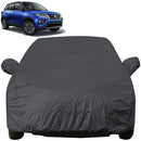 Autofact Urban Cruiser Car Cover - EasyShield - Car Body Cover for Toyota Urban Cruiser - With Mirror Pockets, Triple Stitched, Bottom Fully Elastic, Adjustable Belt and Buckle (Grey 190T)