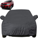 Autofact Xylo Car Cover - EasyShield - Car Body Cover for Mahindra Xylo - With Mirror Pockets, Triple Stitched, Bottom Fully Elastic, Adjustable Belt and Buckle (Grey 190T)