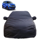 Autofact Celerio New Model Car Cover - TearTough - Dog Proof / Waterproof Car Body Cover for Maruti Celerio New Model - With Mirror Pockets, Triple Stitched, Bottom Fully Elastic, Adjustable Belt and Buckle (Grey 4x4)