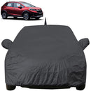 Autofact WRV Car Cover - EasyShield - Car Body Cover for Honda WRV - With Mirror Pockets, Triple Stitched, Bottom Fully Elastic, Adjustable Belt and Buckle (Grey 190T)