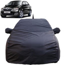Autofact Rapid Car Cover - TearTough - Dog Proof / Waterproof Car Body Cover for Skoda Rapid - With Mirror & Antenna Pockets, Triple Stitched, Bottom Fully Elastic, Adjustable Belt and Buckle (Grey 4x4)