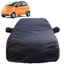 Autofact Nano Car Cover - TearTough - Dog Proof / Waterproof Car Body Cover for Tata Nano - With Mirror Pockets, Triple Stitched, Bottom Fully Elastic, Adjustable Belt and Buckle (Grey 4x4)