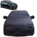 Autofact Marazzo Car Cover - TearTough - Dog Proof / Waterproof Car Body Cover for Mahindra Marazzo - With Mirror Pockets, Triple Stitched, Bottom Fully Elastic, Adjustable Belt and Buckle (Grey 4x4)