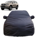 Autofact Endeavour Car Cover - TearTough - Dog Proof / Waterproof Car Body Cover for Ford Endeavour - With Mirror Pockets, Triple Stitched, Bottom Fully Elastic, Adjustable Belt and Buckle (Grey 4x4)
