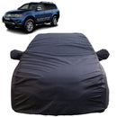 Autofact Pajero Car Cover - TearTough - Dog Proof / Waterproof Car Body Cover for Mitsubishi Pajero - With Mirror Pockets, Triple Stitched, Bottom Fully Elastic, Adjustable Belt and Buckle (Grey 4x4)