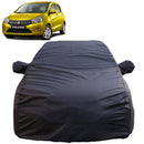 Autofact Celerio Old Model Car Cover - TearTough - Dog Proof / Waterproof Car Body Cover for Maruti Celerio Old Model - With Mirror Pockets, Triple Stitched, Bottom Fully Elastic, Adjustable Belt and Buckle (Grey 4x4)