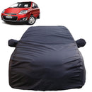 Autofact Spark Car Cover - TearTough - Dog Proof / Waterproof Car Body Cover for Chevrolet Spark - With Mirror Pockets, Triple Stitched, Bottom Fully Elastic, Adjustable Belt and Buckle (Grey 4x4)