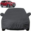 Autofact Gloster Car Cover - EasyShield - Car Body Cover for MG Gloster - With Mirror Pockets, Triple Stitched, Bottom Fully Elastic, Adjustable Belt and Buckle (Grey 190T)