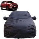 Autofact Hector Car Cover - TearTough - Dog Proof / Waterproof Car Body Cover for MG Hector - With Mirror Pockets, Triple Stitched, Bottom Fully Elastic, Adjustable Belt and Buckle (Grey 4x4)