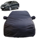 Autofact Zest Car Cover - TearTough - Dog Proof / Waterproof Car Body Cover for Tata Zest - With Mirror Pockets, Triple Stitched, Bottom Fully Elastic, Adjustable Belt and Buckle (Grey 4x4)
