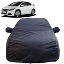 Autofact Civic Old Model Car Cover - TearTough - Dog Proof / Waterproof Car Body Cover for Honda Civic Old Model - With Mirror Pockets, Triple Stitched, Bottom Fully Elastic, Adjustable Belt and Buckle (Grey 4x4)