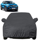 Autofact Kiger Car Cover - EasyShield - Car Body Cover for Renualt Kiger - With Mirror Pockets, Triple Stitched, Bottom Fully Elastic, Adjustable Belt and Buckle (Grey 190T)