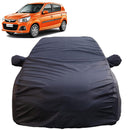 Autofact Alto K10 Old Model Car Cover - TearTough - Dog Proof / Waterproof Car Body Cover for Maruti Alto K10 Old Model - With Mirror Pockets, Triple Stitched, Bottom Fully Elastic, Adjustable Belt and Buckle (Grey 4x4)