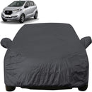 Autofact Redi Go Car Cover - EasyShield - Car Body Cover for Nissan Redi Go - With Mirror Pockets, Triple Stitched, Bottom Fully Elastic, Adjustable Belt and Buckle (Grey 190T)