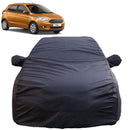 Autofact Figo Car Cover - TearTough - Dog Proof / Waterproof Car Body Cover for Ford Figo - With Mirror Pockets, Triple Stitched, Bottom Fully Elastic, Adjustable Belt and Buckle (Grey 4x4)