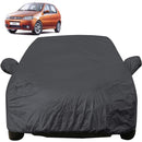 Autofact Palio Car Cover - EasyShield - Car Body Cover for Fiat Palio - With Mirror Pockets, Triple Stitched, Bottom Fully Elastic, Adjustable Belt and Buckle (Grey 190T)