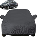 Autofact Etios Car Cover - EasyShield - Car Body Cover for Toyota Etios - With Mirror Pockets, Triple Stitched, Bottom Fully Elastic, Adjustable Belt and Buckle (Grey 190T)