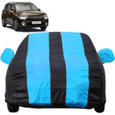 Autofact Carens Car Cover - EasyShield - Car Body Cover for Kia Carens - With Mirror Pockets, Triple Stitched, Bottom Fully Elastic, Adjustable Belt and Buckle (Teak Blue Stripes)