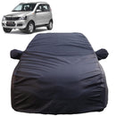 Autofact Quanto Car Cover - TearTough - Dog Proof / Waterproof Car Body Cover for Mahindra Quanto - With Mirror Pockets, Triple Stitched, Bottom Fully Elastic, Adjustable Belt and Buckle (Grey 4x4)