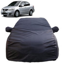 Autofact SX4 Car Cover - TearTough - Dog Proof / Waterproof Car Body Cover for Maruti SX4 - With Mirror Pockets, Triple Stitched, Bottom Fully Elastic, Adjustable Belt and Buckle (Grey 4x4)