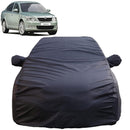 Autofact Laura Car Cover - TearTough - Dog Proof / Waterproof Car Body Cover for Skoda Laura - With Mirror Pockets, Triple Stitched, Bottom Fully Elastic, Adjustable Belt and Buckle (Grey 4x4)