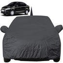 Autofact Vento Car Cover - EasyShield - Car Body Cover for Volkswagen Vento - With Mirror Pockets, Triple Stitched, Bottom Fully Elastic, Adjustable Belt and Buckle (Grey 190T)