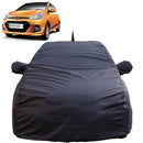 Autofact Grand I10 Car Cover - TearTough - Dog Proof / Waterproof Car Body Cover for Hyundai Grand I10 - With Mirror & Antenna Pockets, Triple Stitched, Bottom Fully Elastic, Adjustable Belt and Buckle (Grey 4x4)