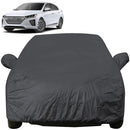 Autofact Ioniq Car Cover - EasyShield - Car Body Cover for Hyundai Ioniq - With Mirror Pockets, Triple Stitched, Bottom Fully Elastic, Adjustable Belt and Buckle (Grey 190T)