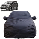 Autofact BRV Car Cover - TearTough - Dog Proof / Waterproof Car Body Cover for Honda BRV - With Mirror Pockets, Triple Stitched, Bottom Fully Elastic, Adjustable Belt and Buckle (Grey 4x4)