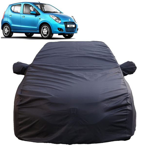 Autofact Astar Car Cover - TearTough - Dog Proof / Waterproof Car Body Cover for Maruti Astar - With Mirror Pockets, Triple Stitched, Bottom Fully Elastic, Adjustable Belt and Buckle (Grey 4x4)