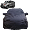 Autofact TUV 300 Car Cover - TearTough - Dog Proof / Waterproof Car Body Cover for Mahindra TUV 300 - With Mirror Pockets, Triple Stitched, Bottom Fully Elastic, Adjustable Belt and Buckle (Grey 4x4)