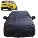 Autofact Figo Old Model Car Cover - TearTough - Dog Proof / Waterproof Car Body Cover for Ford Figo Old Model - With Mirror Pockets, Triple Stitched, Bottom Fully Elastic, Adjustable Belt and Buckle (Grey 4x4)