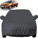 Autofact Indigo Car Cover - EasyShield - Car Body Cover for Tata Indigo - With Mirror Pockets, Triple Stitched, Bottom Fully Elastic, Adjustable Belt and Buckle (Grey 190T)