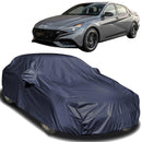 Autofact New Verna Car Cover - EasyShield - Car Body Cover for Hyundai New Verna - With Mirror Pockets, Triple Stitched, Bottom Fully Elastic, Adjustable Belt and Buckle (Navy 190T)