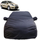 Autofact Mobilio Car Cover - TearTough - Dog Proof / Waterproof Car Body Cover for Honda Mobilio - With Mirror Pockets, Triple Stitched, Bottom Fully Elastic, Adjustable Belt and Buckle (Grey 4x4)