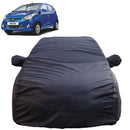 Autofact Eon Car Cover - TearTough - Dog Proof / Waterproof Car Body Cover for Hyundai Eon - With Mirror Pockets, Triple Stitched, Bottom Fully Elastic, Adjustable Belt and Buckle (Grey 4x4)