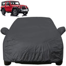 Autofact Thar Car Cover - EasyShield - Car Body Cover for Mahindra Thar - With Mirror Pockets, Triple Stitched, Bottom Fully Elastic, Adjustable Belt and Buckle (Grey 190T)