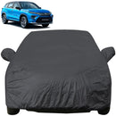 Autofact Urban Cruiser Hyryder Car Cover - EasyShield - Car Body Cover for Toyota Urban Cruiser Hyryder - With Mirror Pockets, Triple Stitched, Bottom Fully Elastic, Adjustable Belt and Buckle (Grey 190T)