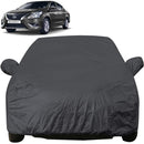 Autofact Sunny Car Cover - EasyShield - Car Body Cover for Nissan Sunny - With Mirror Pockets, Triple Stitched, Bottom Fully Elastic, Adjustable Belt and Buckle (Grey 190T)