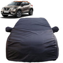Autofact Kicks Car Cover - TearTough - Dog Proof / Waterproof Car Body Cover for Nissan Kicks - With Mirror Pockets, Triple Stitched, Bottom Fully Elastic, Adjustable Belt and Buckle (Grey 4x4)