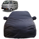 Autofact Van / Omni Car Cover - TearTough - Dog Proof / Waterproof Car Body Cover for Maruti Van / Omni - With Mirror Pockets, Triple Stitched, Bottom Fully Elastic, Adjustable Belt and Buckle (Grey 4x4)