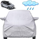 Autofact XUV 400 Car Cover - FlexGuard - Waterproof Car Body Cover for Mahindra XUV 400 - With Mirror Pockets, Triple Stitched, Bottom Fully Elastic, Adjustable Belt and Buckle (Silver)
