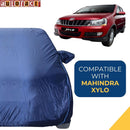 Autofact Xylo Car Cover - CoreProtect - Water Resistant Car Body Cover for Mahindra Xylo - With Mirror Pockets, Triple Stitched, Bottom Fully Elastic, Adjustable Belt and Buckle (Navy 210D)