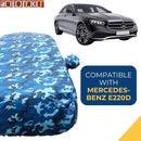 Autofact E220d Car Cover - TearTough - Dog Proof / Waterproof Car Body Cover for Mercedes -Benz E220d (Airforce Blue 4x4)