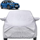 Autofact X1 Car Cover - FlexGuard - Waterproof Car Body Cover for BMW X1 - With Mirror Pockets, Triple Stitched, Bottom Fully Elastic, Adjustable Belt and Buckle (Silver)