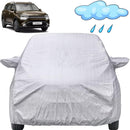 Autofact Carens Car Cover - FlexGuard - Waterproof Car Body Cover for Kia Carens - With Mirror Pockets, Triple Stitched, Bottom Fully Elastic, Adjustable Belt and Buckle (Silver)